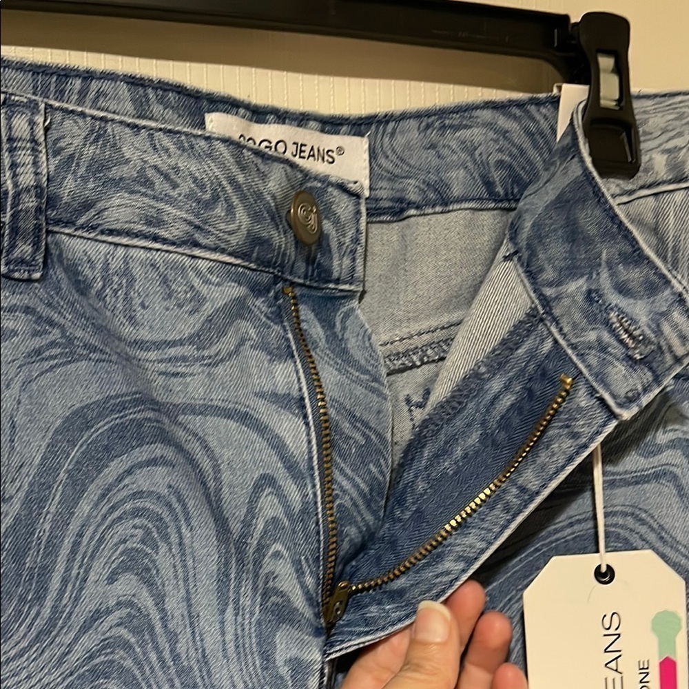 GOGO Blue High Rise Relaxed Fit Jeans Women Size 15/32 - Picture 6 of 12